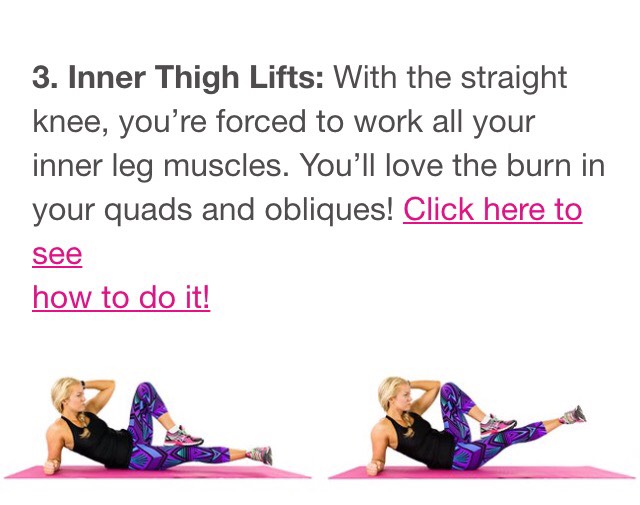 10 Exercises For Inner And Outer Thighs #SummerVibes