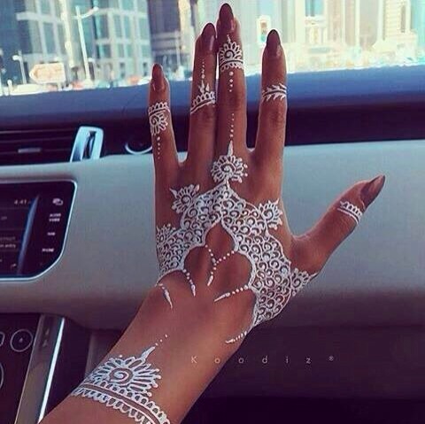 Silver Henna Designs 😍💞