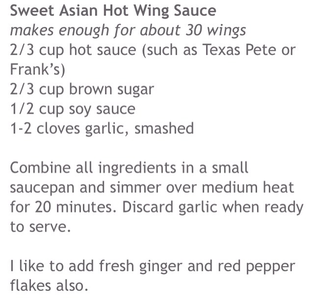 Crispy Baked Chicken Wings With Sweet Asian Hot Wing Sauce