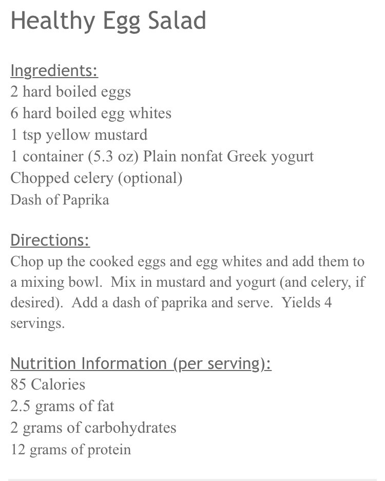Healthy Egg Salad.