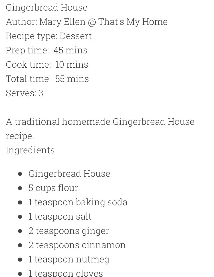 Ginger Bread House