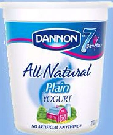 Then mix in four tablespoons of yogurt