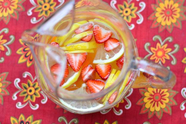 6. And Also White Wine Sangria
They say sangria canāt buy you love, butā¦it might.