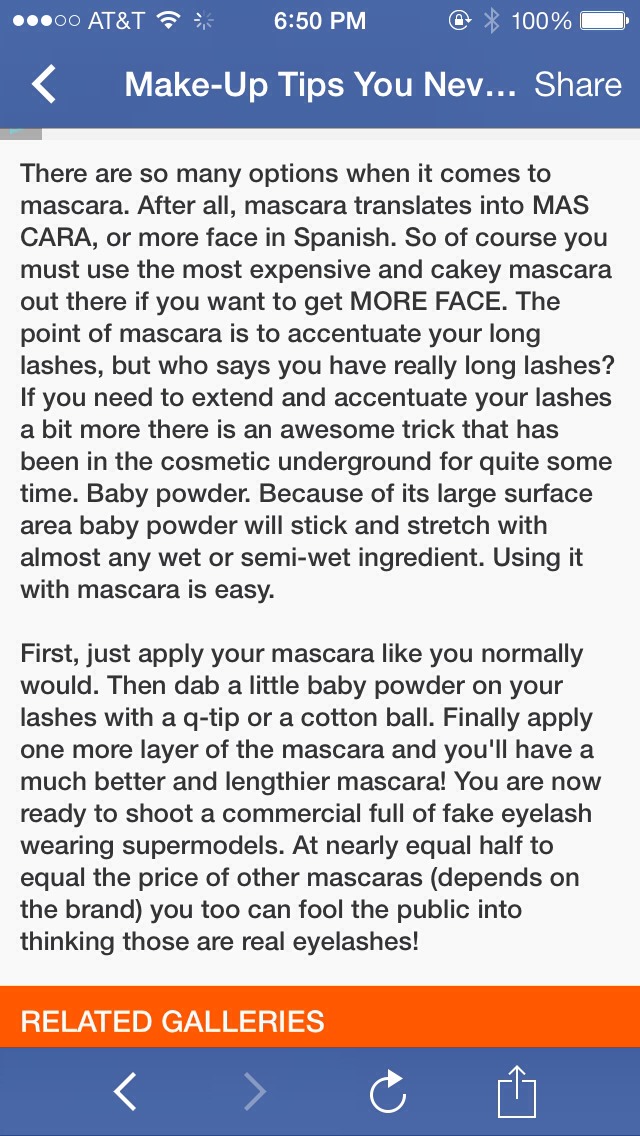 Elongate lashes!