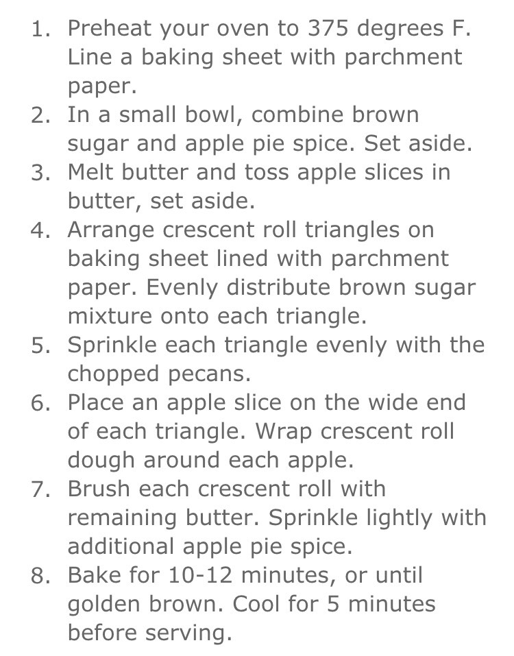 Apple pie Rolls 