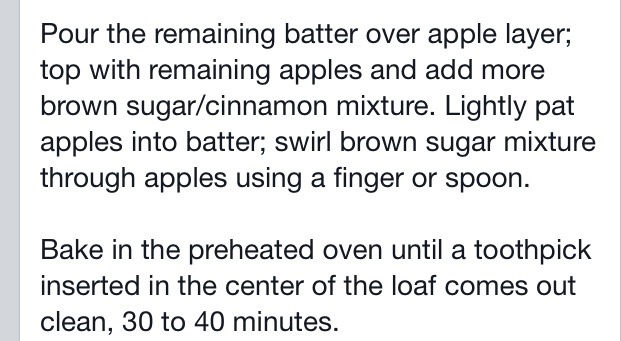 Apple Cinnamon Bread