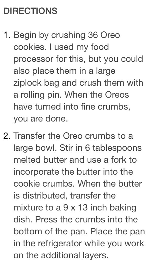 Chocolate Lasagna!