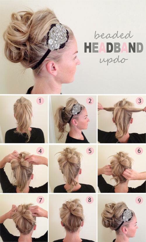 Pretty Hairband Hairstyle- Tutorial 