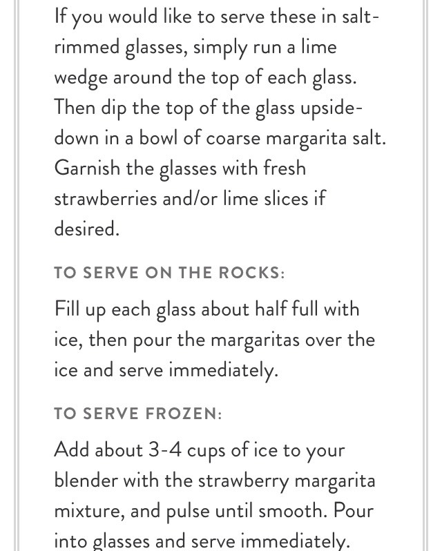 Sweet Strawberry Margarita