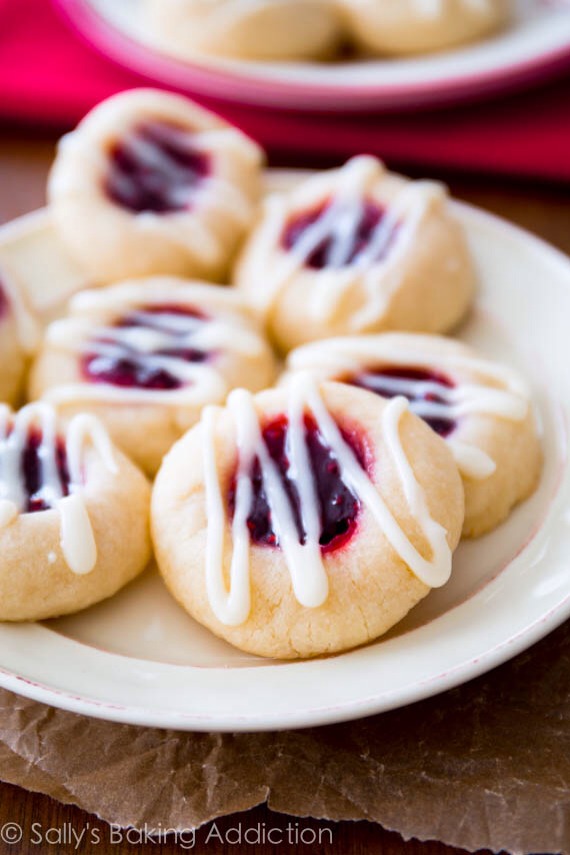 😍❤️Raspberry Almond Thumbprint Cookies! Wow!❤️😍