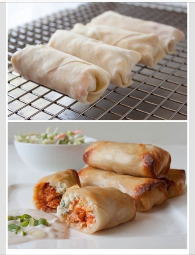 Buffalo Chicken Egg Rolls! 