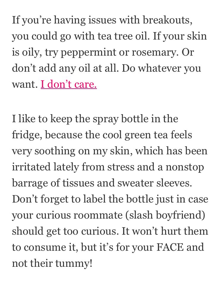 DIY green Tea Toner!! Your Skin Will Thank You!!👌👌👌👍🏻😄