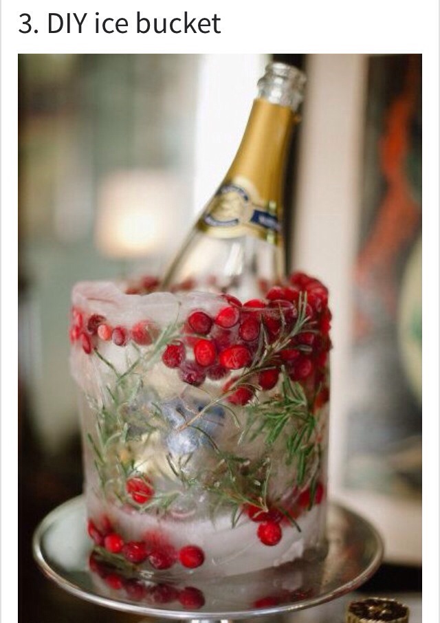 Keep your champers cold and jolly with this DIY ice bucket