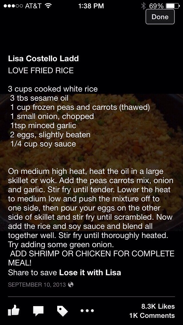 Fried Rice #love 
