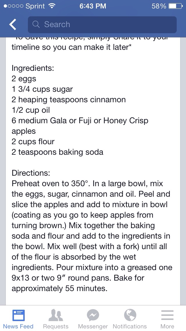 Delicious Apple Cake Recipe - Perfect For The Fall!๐๐