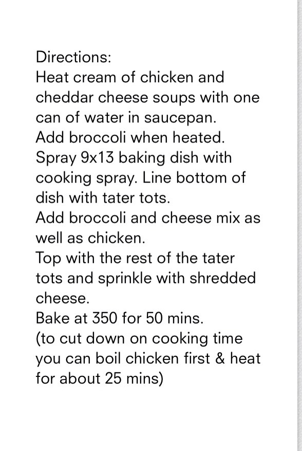 Amazing Cheesy Chicken and Broccoli Tater Tot Bake!!π