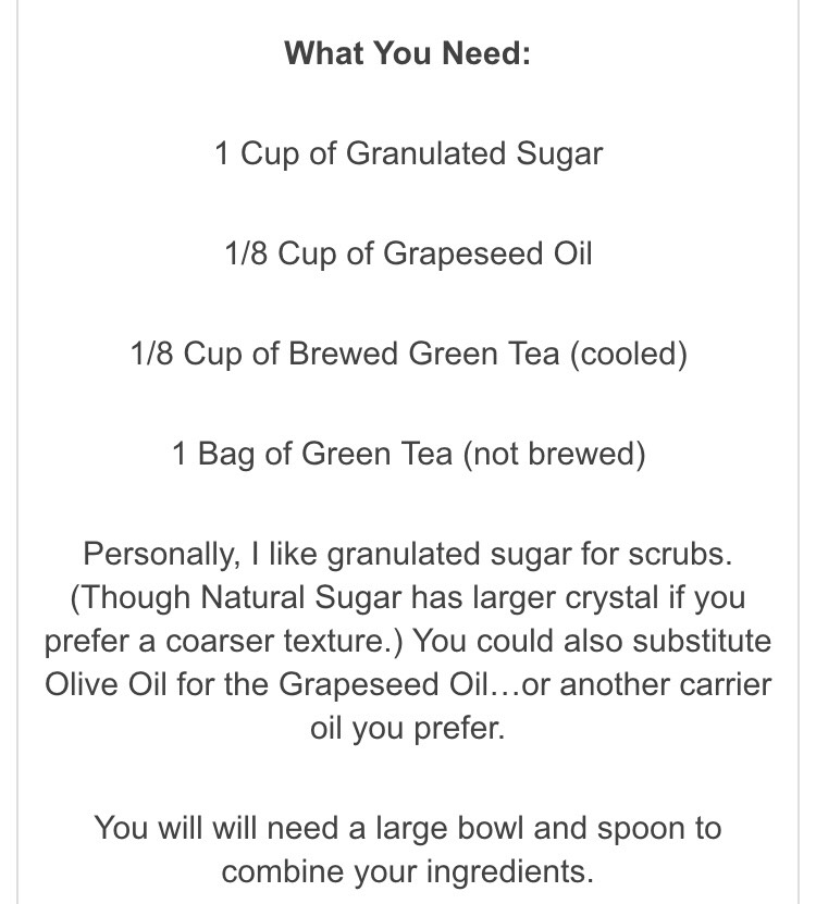 Amazing Green Tea Sugar Scrub 