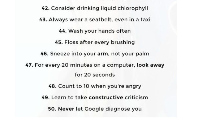 50 Healthy Habits Every Girl Should Have!!