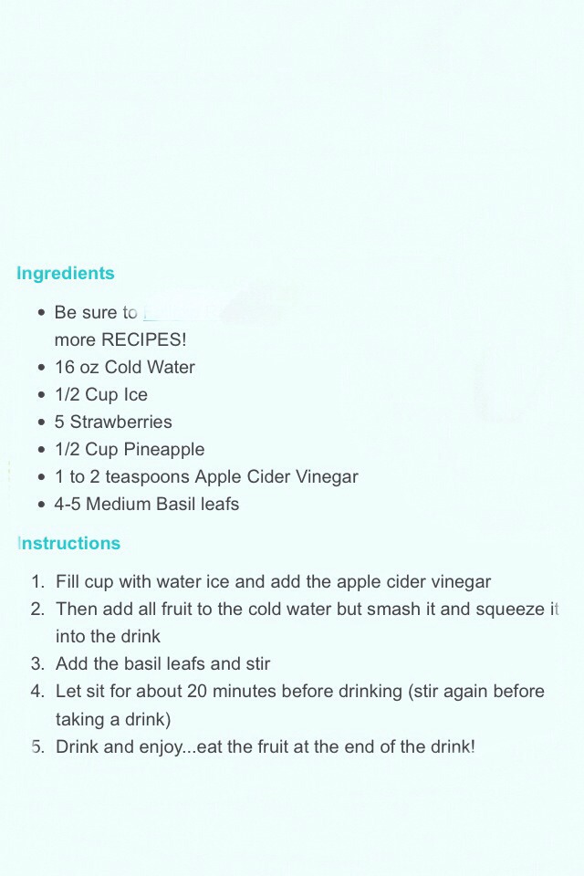 Stress Relieving Detox Drink! 🍹