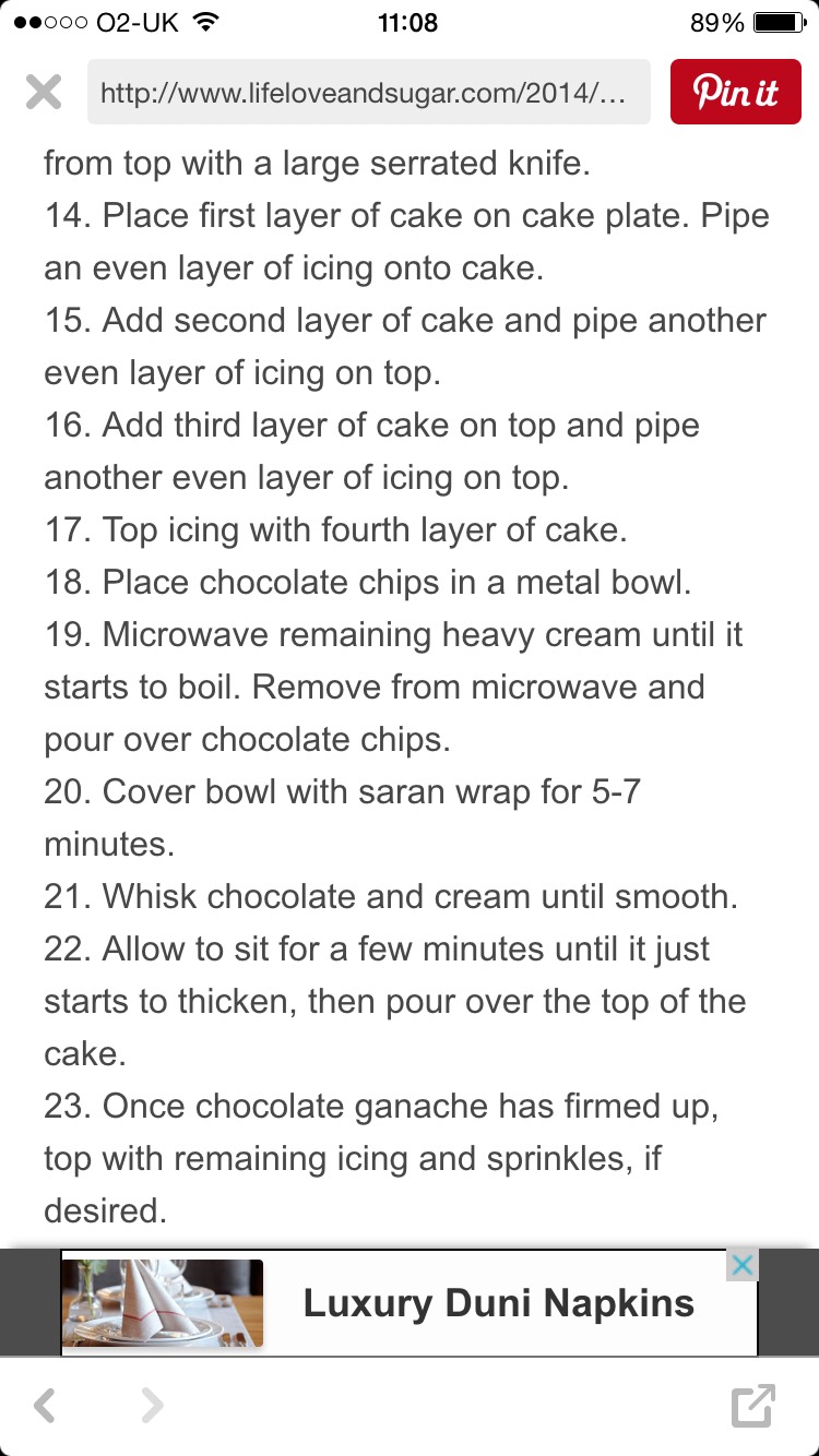 Nutella Chocolate Cake