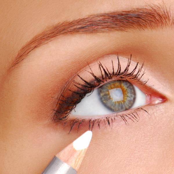Take a white eye pencil and line the inside rim of your lower eyelid. This really makes eyes pop!if your eyes are a close set, use the white pencil to lightly line the section where the upper and lower lids come together, closest to the nose. This will make them appear wider apart. 