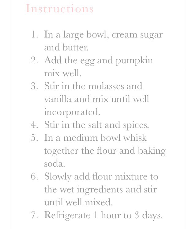 Pumpkin Ginger Molasses Cookies