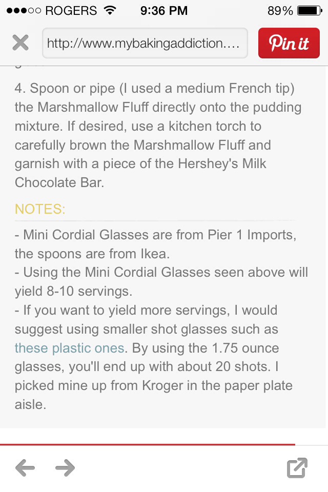 Alcoholic S'mores Pudding Shots!