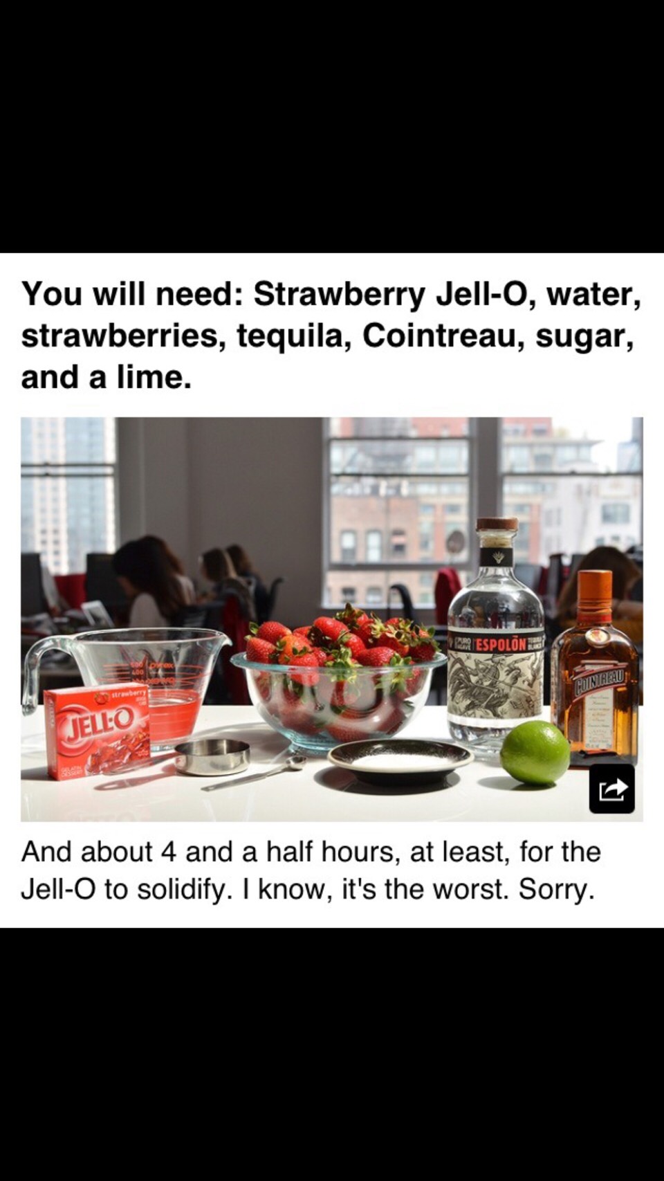 Strawberry Margarita Shot