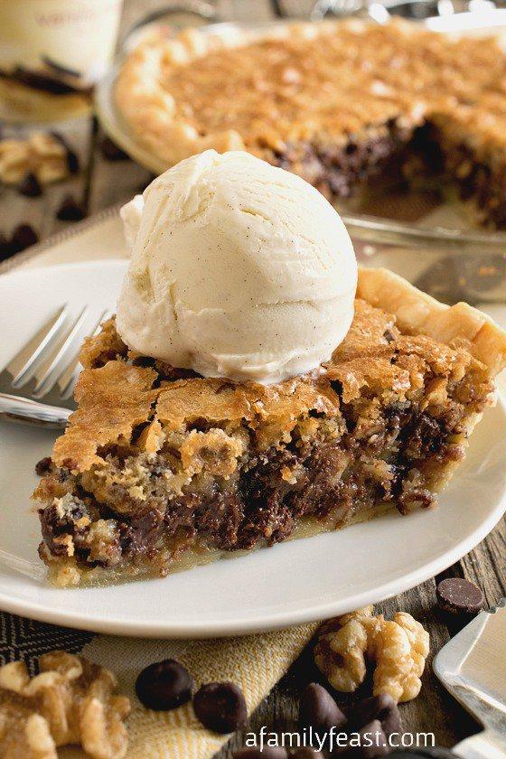 Preheat the oven to 325 degrees. Line a deep dish pie plate with the unbaked pie crust, crimping the edges. Set aside.

In a mixing bowl, beat the eggs on high speed until light and foamy. Add the flour and both sugars to the bowl and mix again until combined.

Next...