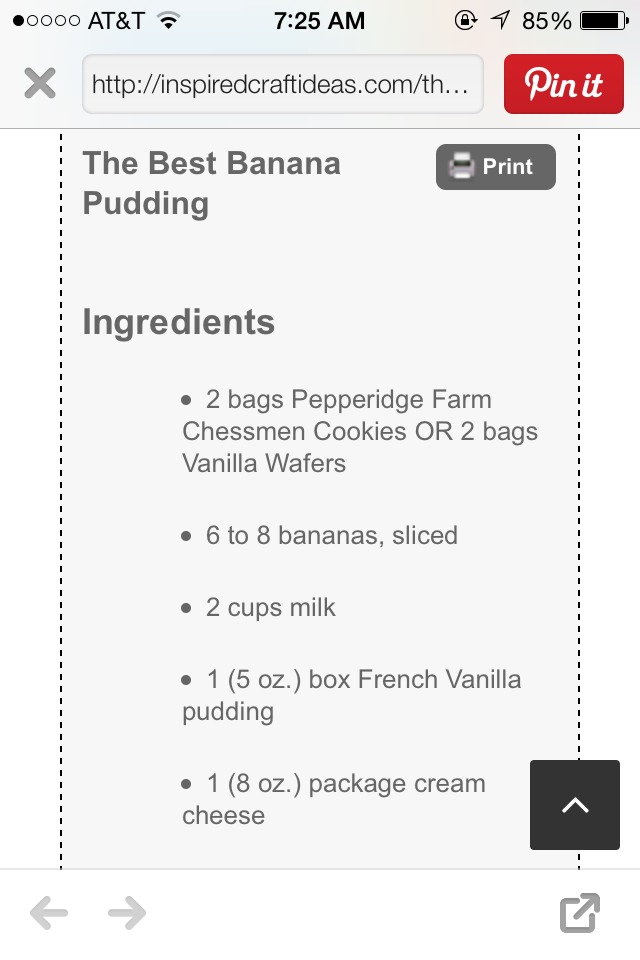 The Best Banana Pudding Ever!!