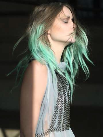 Want fake funky dip die? 
If you are someone who is thinking of dip dying your hair but not allowed or don't want to ruin your hair, or any other reasons take eyeshadow / blush of the colour you desire and brush onto you hair many times, this will last 2/3 days. 