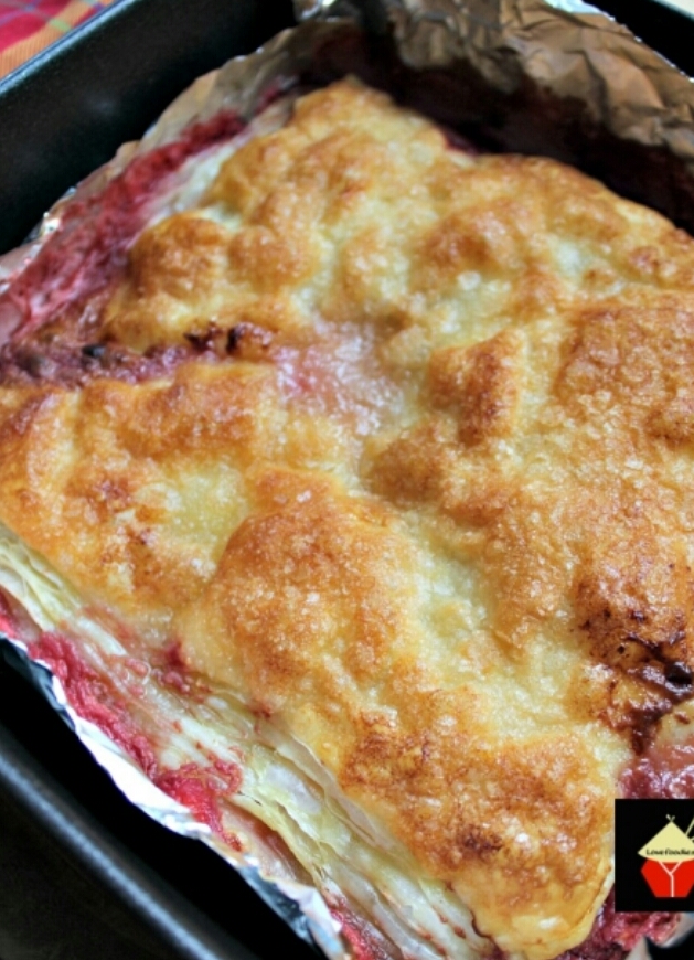 Strawberry Crescent Roll Cheesecake Bars!!