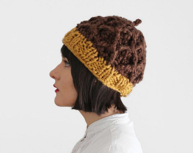 8. A cozy knit acorn cap to keep your head warm.
https://www.etsy.com/listing/224613039/acorn-hat-knit-and-crochet-chunky-hat?source=aw&utm_source=affiliate_window&utm_medium=affiliate&utm_campaign=us_location_buyer&utm_content=181013