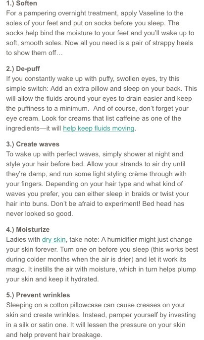 10 Overnight Beauty Secrets (: 