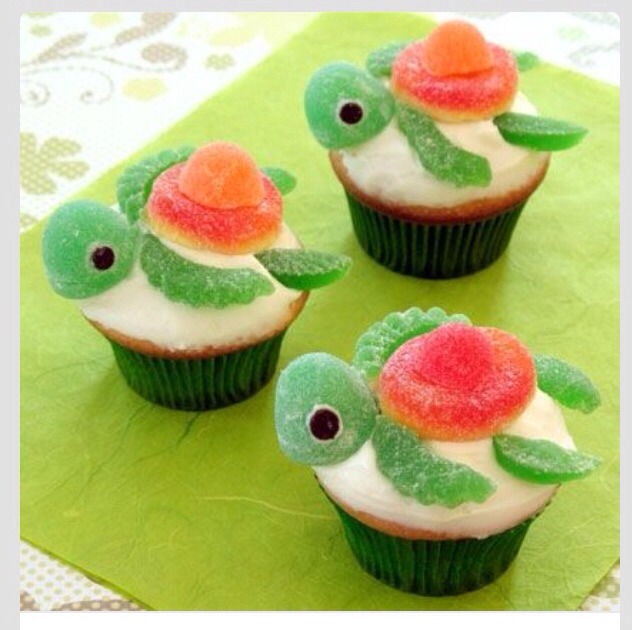 Adorable Turtle Cupcakes 