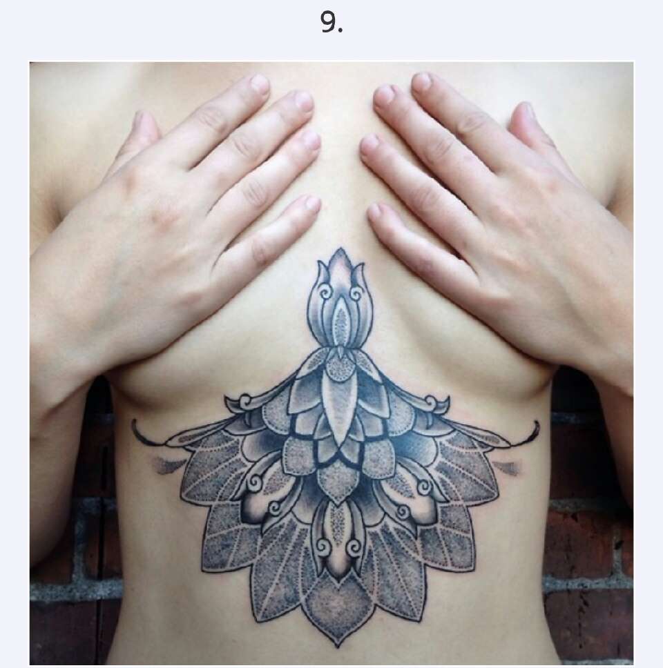 30 Sexy Under Breast Tattoos  You Won't  Be Able To Take Your Eyes Off Of!