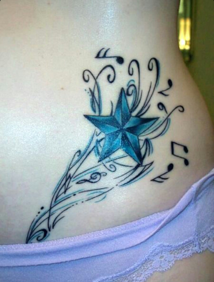 Beautiful Star Tattoos For Women! !!