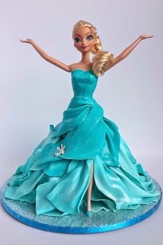 Awesome Tutorials On Doll Cakes. And Step By Step Elsa's Let It Go Cake. 😘