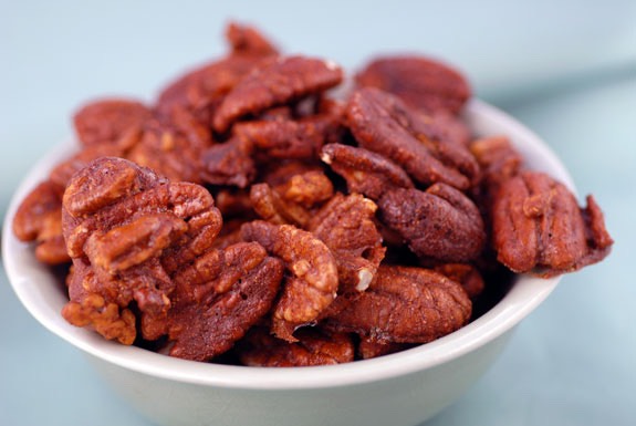 Keep your freezer stocked. Spiced nuts are quick and easy to whip up, and they last for months in the freezer. Make them in advance so they're handy when guests drop by.