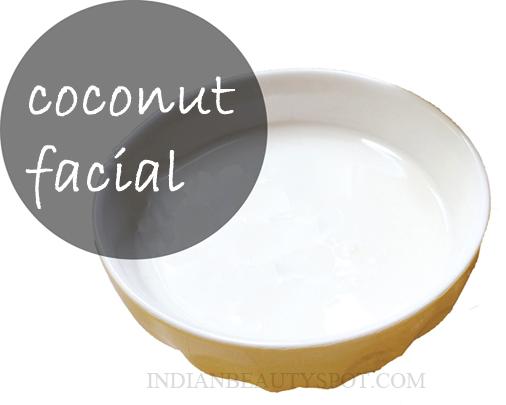 2. Coconut Milk Facial