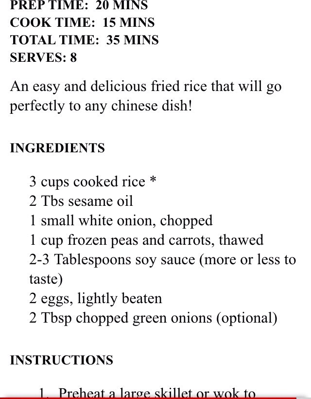 Easy Chicken Fried Rice (better than takeout!!!)