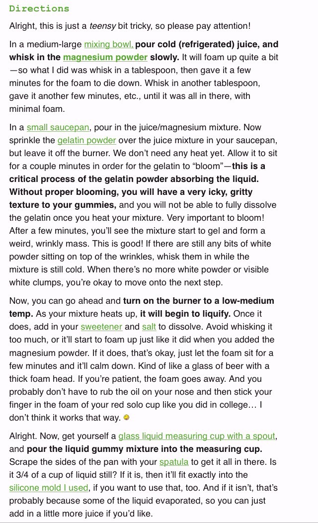 Homemade Magnesium Gummies Recipe:💯👌