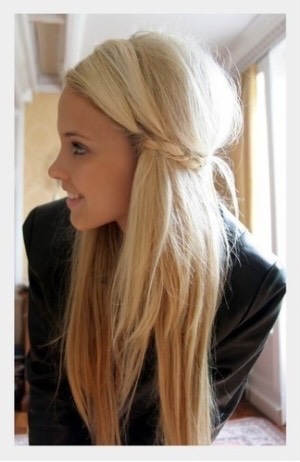 make sure your hair is clean and brushed. If you want to do something with it, I suggest copying the photo, waving it, or putting it in a cute bun or half-up half-down combo. 