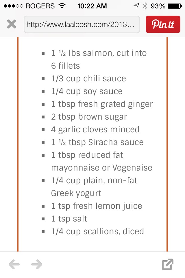 Chili Glazed Salmon With Sriracha Cream Sauce