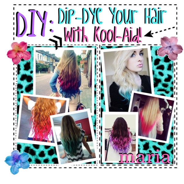 how to dip dye your hair with kool aid