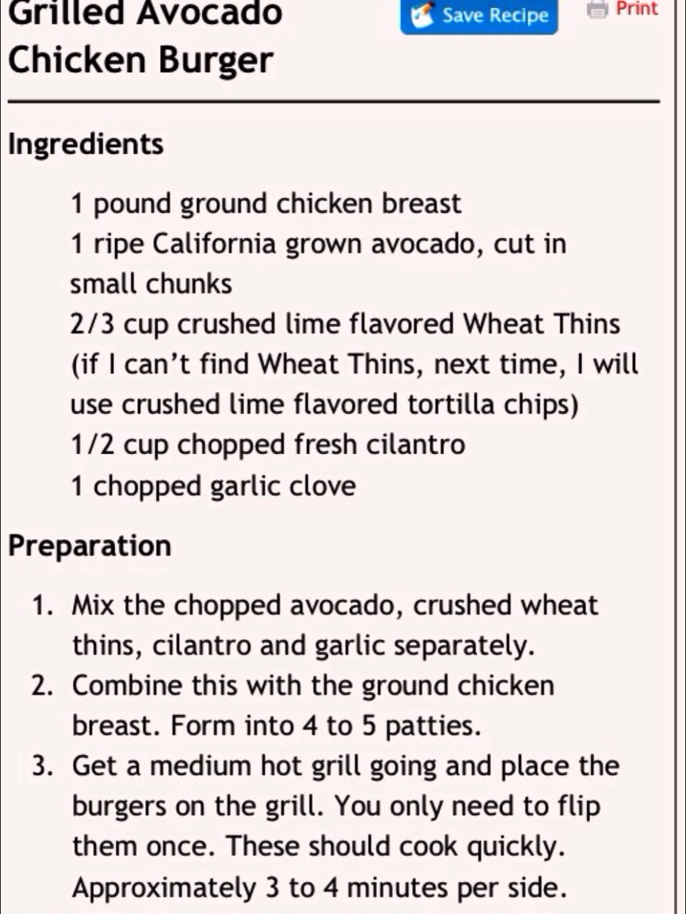 💞Grilled Avocado Chicken Burgers💞