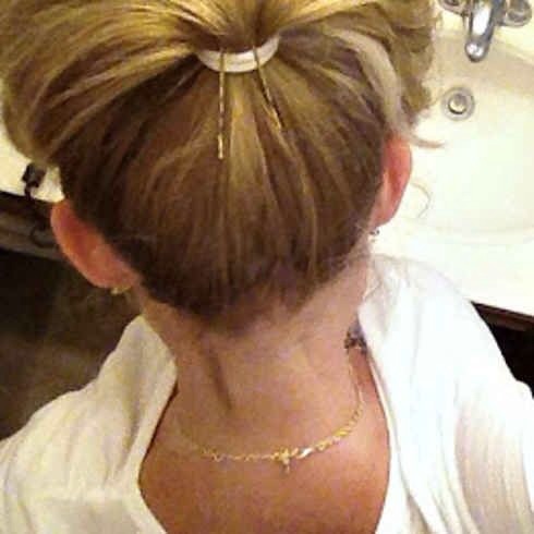 Make your hair POP by using two bobby pins!