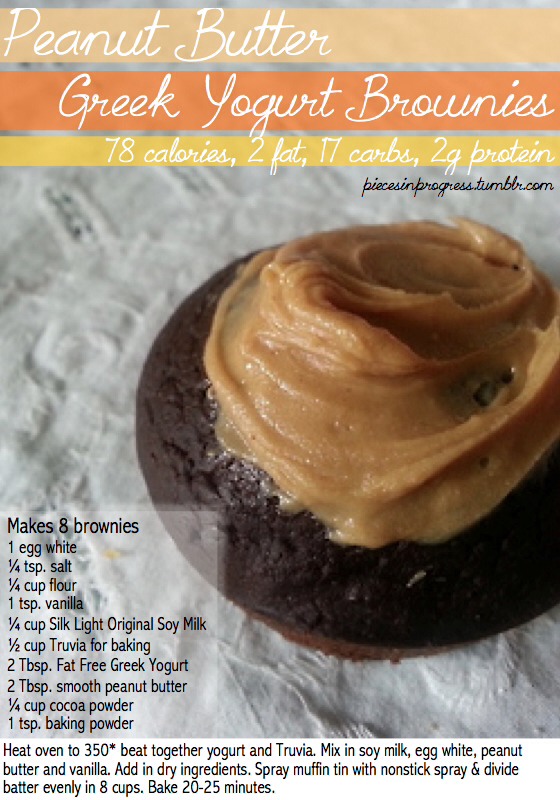 😍4 Fat Free Greek Yogurt Brownies😍