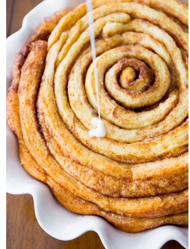 Giant Cinnamon Roll Cake Recipe 😱❤️