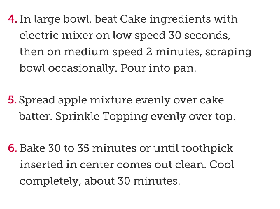 Apple pie cake
